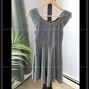 Ya Los Angeles shimmering silver mini dress